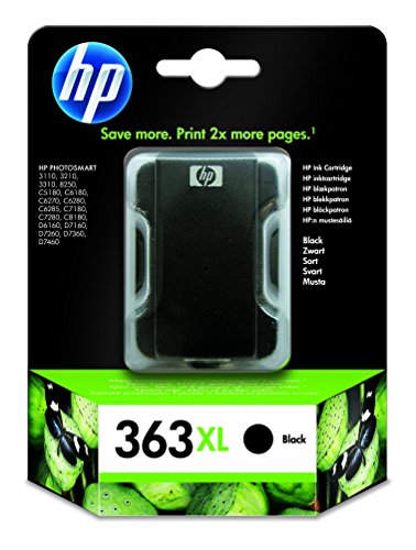 HP 363XL Schwarz Original Druckerpatrone mit hoher Reichweite für HP Photosmart