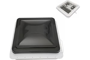 CIOUNMB 42x42cm Dachluke Dachfenster Dachhaube Vent Fenster Wohnmobil Ausstellfenster Wohnwagenfenster für Wohnwagen Wohnmobil Caravan