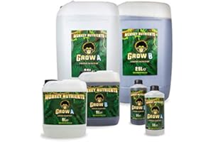 Holland Hydroponics Monkey Nutrients Grow & Bloom 1L 5L Veg Nutrient & Flowering Enhancer (Bloom 1L)