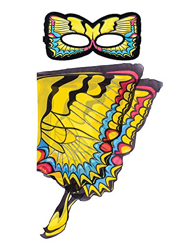 DREAMY DRESS-UPS 66292 2-PC Playset: Wings + Mask, Tiger Swallowtail Butterfly