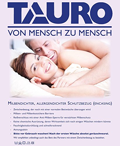 TAURO 24192 Set Kinder Oberbett-und Kissenbezug 100 x 135 mit 40 x 60 cm Encasing Milbenkotdicht, kompakte Fasterstruktur aus Mikrofilamenten – Frei von Schadstoffen - 3