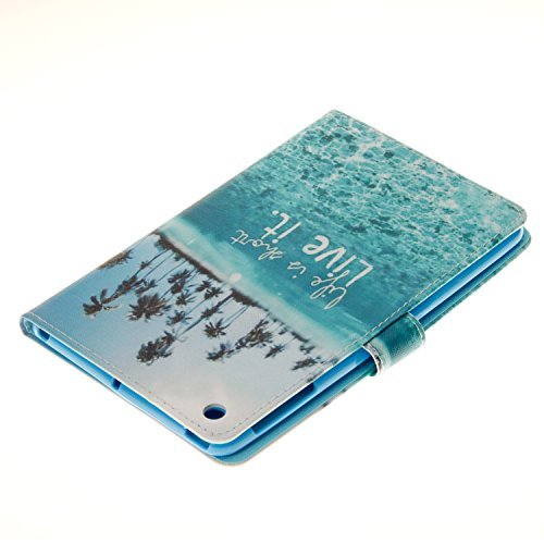 Hülle für Neues iPad Mini 4, TechCode Luxus Abbildung Serie Bookstyle Folio Hülle Tasche Ständer magnet PU Leder mit Smart Auto Sleep / Wake Funktion Schutzhülle für Apple iPad Mini 4(iPad Mini 4, A07) - 7