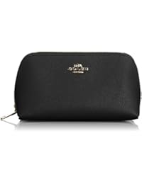 Coach neceser estuche de maquillaje mujer en piel nuevo negro