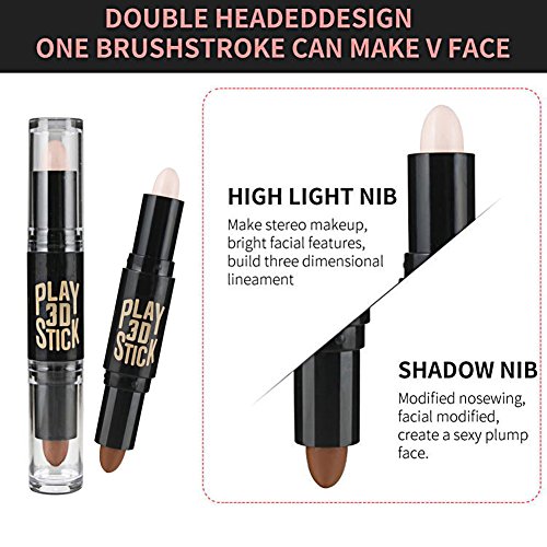 Concealer, 3PCS Powder Teint Makeup Natural Creme Gesicht Augen Concealer Highlight Contour Concealer Pen Stick - 5