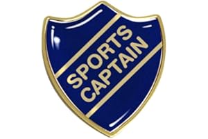 CAPRICORNONE Sports Captain Gel Domed School Shield Badge