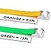 Produktbild Lange Zurrgurte für Dachträger, Kajak, Kanu, Zurrgurte, 2,5 x 2,3 cm und 3,3 m lang, 2 Stück, Grün und Orange