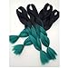 Instylehair Ombre Jumbo Synthetic Hair Extension 24" 1pcs lot Multi Color Straight Braiding Hair Pieces 100g (1b Green)