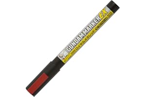 GSI CREOS ＭＲ．ＨＯＢＢＹ＼ミスターホビー XGM03 Gundam Marker, Paint Type, EX Series, Rotuladores, Para pintar Gunpla, Brillante, Shine Red, Cincel