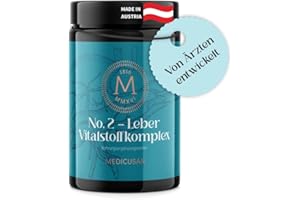 ‎MEDICUSAN Medicusan No.2 Leber – 2.250 mg Mariendistel – 100 mg bioaktives Cholin – 4.900 mg Artischocken – 2.000 mg Löwenzahn – 80 mg Enzian – 2Kapseln/Tag – 60Kapseln/30Tage