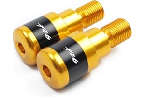 BXMOTO Embout Guidon CNC Extrémités de guidon de moto Poids Plug pour Yamaha FZ6
