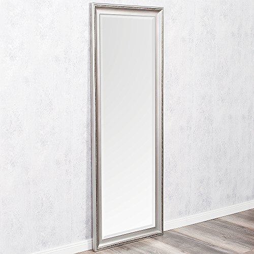 SONDERPREIS / B-Ware: Spiegel 160x60cm WANDSPIEGEL BAROCK ANTIK-SILBER Copia HOLZRAHMEN - 3