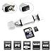 Produktbild Neue Aluminium Shell USB 3 in 1 Kartenleser Adapter für USB-USB / Micro USB Port mit OTG Funktion Reader. (usb-c-silver)