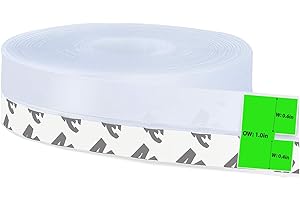 WIGTDA Isolation porte – bande d’étanchéité en silicone transparent 100% autocollant, bas de porte isolant anti-courant d’air/anti-froid, joint de porte/fenêtre, 25MM pour jeux jusqu’à 15MM