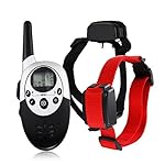 Collier de dressage de chien électrique rechargeable télécommandé sans fil avec écran LCD à portée de 400 mètres, Pour 2 Chiens