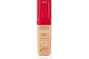 Bourjois - Fond de Teint Healthy Mix - Anti-fatigue et Révélateur d'Eclat - Teint unifié, frais et hydraté - Longue Tenue - 55 Beige Foncé - 30 ml