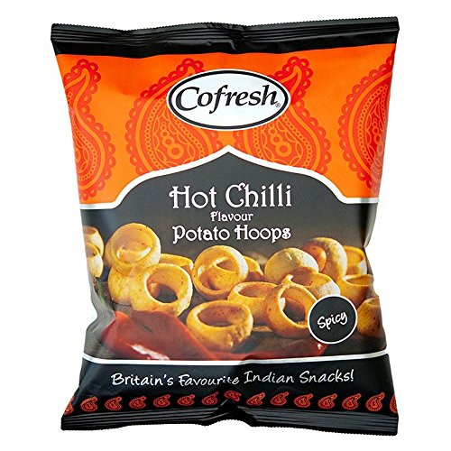Cofresh Hot Chilli Potato Hoops (80 g) – Packung mit 6