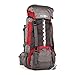 Produktbild Klarfit Heyerdahl Rucksack Trekkingrucksack Backpackerrucksack Travelrucksack (70 Liter, X-Transition Tragesystem, Mehfachzugriff, Trennwand, viele Befestigungsmöglichkeiten) rot