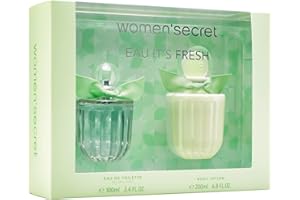 Women'secret Eau It's Fresh Estuche Regalo Perfumes de Mujer Pack de 2 Piezas Eau de Toilette 100ml con Vaporizador y Body Lotion 200ml Set Fragancia Fresca, Floral y Afrutada Colonia Mujer