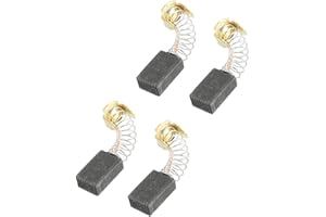 KEQAR Lot de 4 balais de Carbone pour Moteur électrique, Balai Charbon, Charbon Moteur Electrique, pour Outil électrique (6 * 10 * 15 mm)