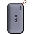 SSK 500GB Portable External NVME SSD,up to 1050MB/s Extreme Transmission Speed USBC 3.2 Gen2 Solid State Drive for Type-c Smartphone,PS5,xBOX, Laptop,Macbook/Pro/Air and more