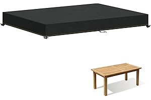HEIMUNI Tischplatte Abdeckung Wasserdicht 170x100x15cm Tischplattenabdeckung Schutzhülle für Tischplatte Gartentischabdeckungen Abdeckplane Gartentischhülle Tischdecke für Garten, Balkon, Camping