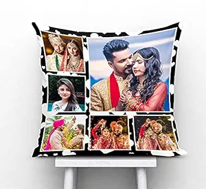 DreamVio Photo Cushion/Pillow for Gift to Husband,Wife,Mother,Father,Girl, Boy,Best Friend on Birthdays,Valentine,Rakhi with Filler. Size:- 16x16 inches, Colour:- Multi, Style 7