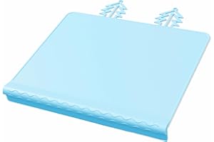 IYYI Silicone Placemat with Teething Edge Bumper and Spill Stopper - Dishwasher Safe, Non-Slip Suction Activity Mat for Infants, Babies, Toddlers, Kids - Travel Ready (KCD-FZ-BE)