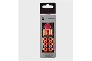 GENÉRICO Antivibradores para Pala de Padel. Shockout. 4 Dampeners. Ease Vibe. Los dampeners Ease-Vibe Son pequeños y Ligeros, Pero Extremadamente eficaces. Color Naranja. Pro Elite.