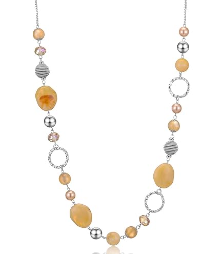 Collier Ethnique Ras Du Cou Perles D'os, Bois Et Graines - 40 Cm, Marron/beige - Occasion Peu Porté