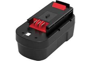 BOETPCR 3600mAh A18 Remplacement pour Black Decker 18V Batterie A1718 A1718 A18NH A18E HPB18 HPB18 HPB18-OPE HPB18-OPE2 244760-00 Firestorm EPC18 FSB18 FS180BX FS18BX FS18FL NST2118(Noir)