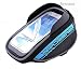 Produktbild Joycase® New Design Waterproof Touch-screen Dual Zipper 2.5L Capacity Mountain Cycling Bicycle Bike Road Front Frame Bag Tube Pannier Rack Trunk Saddle Bag Fit for iPhone 6 6s Plus /LG G4 G3 /Moto X (4-5.5-inch Phone) - Blue