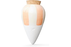 Pepin | Olla Terracotta Planting | Automatic and Ecological Watering for Indoor and Outdoor Plants | Natural Irrigation System | Autonomy of Approximately 1 Week | OYA Orange Striped - 25cl