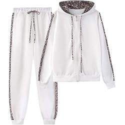 Survêtement Femme 2 Pièces Imprimé Heartbeat - Sweat Capuche Et Jogging Ample Avec Poches