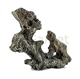 Aquarium Terrarium Dekoration Lochstein Felsen Stein Fels...