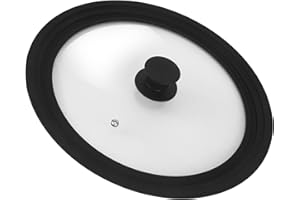 HAOYULUO Universaldeckel,28-30-32cm Pfannendeckel Universal,MultifunktionalerPfannendeckel, Hitzebeständiger Glasdeckel mit Silikonrand, Geeignet für Pfannen und Töpfe (28-30-32cm)