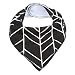 Baby Unisex Bandana Drool Bibs , ivencase Leaf Pattern Absorbent Cotton Cute Baby Gift Sets Feeder Bib for Boys & Girls (4-Pack Set)