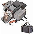 Glaceon Expandable Airline Approved Soft Side Pet Carrier, Expandable Pet Carrier, Breathable Dog Bag Transport Case for, Pet Carrier for Cats and Dogs with Straps