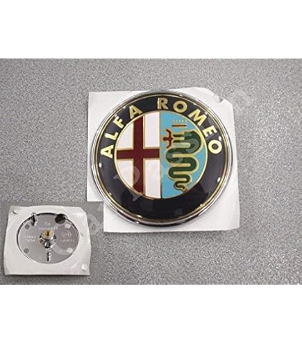 Stemma Anteriore Originale ALFA ROMEO 74mm - Fregio Per Giulietta, 159 E Brera - Foto 5