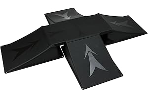 Sell-tex Ensemble de 4 Grandes rampes pour Skateboard/BMX/Voitures radiocommandées