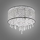 OOFAY LIGHT® Einfache und graziöse Kristallleuchte 4 Stücke-Kristall-Deckenlampe für Wohnzimmer Moderne Kristallleuchte Kristall-Deckenlampe für Schlafzimmer - 4