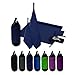 Produktbild 2er Set Reisehandtuch dunkelblau Microfaser Handtuch 70x140 cm + 30x50cm Sport-Handtuch saugfähig Badehandtuch (Dunkelblau)