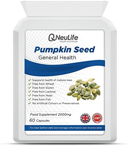 Pumpkin Seed 2000mg - 60 Capsules - by Neulife Health and Fitness