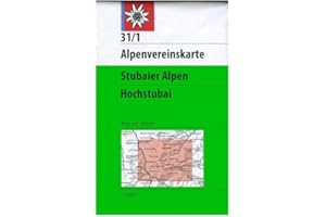 Stubaier alpen hochstubai: Topographische Karte: 31/1