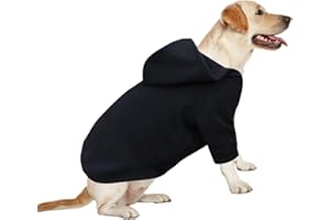 HuaLiSiJi Chien Sweat Chien Grande Pull Chien Grande Taille, Chaud et Léger, Le Tissu Est St Super Doux, Elastique Facile à Porter, Couleurs Vive (5XL, Noir)