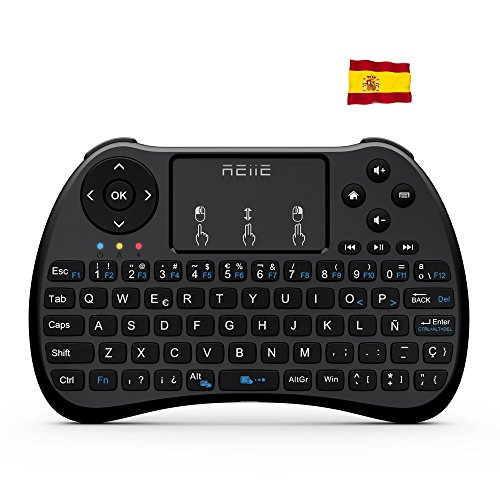 Reiie H9S Mini Teclado Inal  mbrico 2 4GHz  Dise  o Espa  ol  con Touchpad  ES-629S 