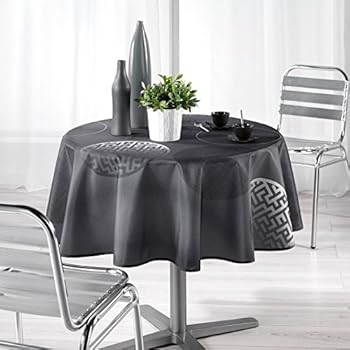 Douceur D'Intérieur Tovaglia Rotonda Linea 180 Cm – Pratica E Antimacchia In Poliestere Stampato, Eleganza Per La Tavola - 2