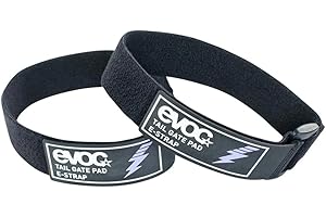 EVOC TAILGATE PAD STRAP E-RIDE, fettuccia elastica (pratiche cinghie per bici, cinghie per portabici, anelli di fissaggio, dimensioni: 0,5 x 3 x 42 cm, peso: 110 g), Nero