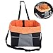Produktbild Hunde Booster Seat, Sand's Clover, Auto-Frontsitz Hund Cage, Kleine Tiere Reisen, Cage Playpen, Lookout Autositz Waterloo Haustier, Komfortables Reisen Pet, Tragetasche für Autos mit Sicherheitsgurt Tether (Orange)