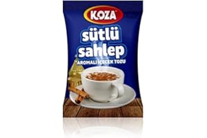 KOZA Milky Sahlep Poudre pour boisson instantanée en sachet | Poudre pour boisson froide ou chaude | Boire Turc | poudre salep originale | Boisson au lait oriental