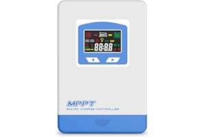 Anern Regolatore di carica pannello solare con 12V/24V DC che identifica automaticamente MPPT 30A , display LCD，per pannello solare 100V fino a 390W / 780W